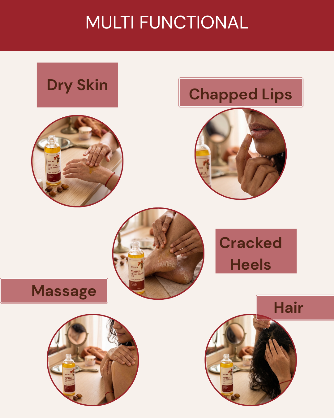 Cold Pressed Mahua Oil - 100% Pure Multipurpose Oil for Dry Skin, Hair & Body Massage | 200 ml