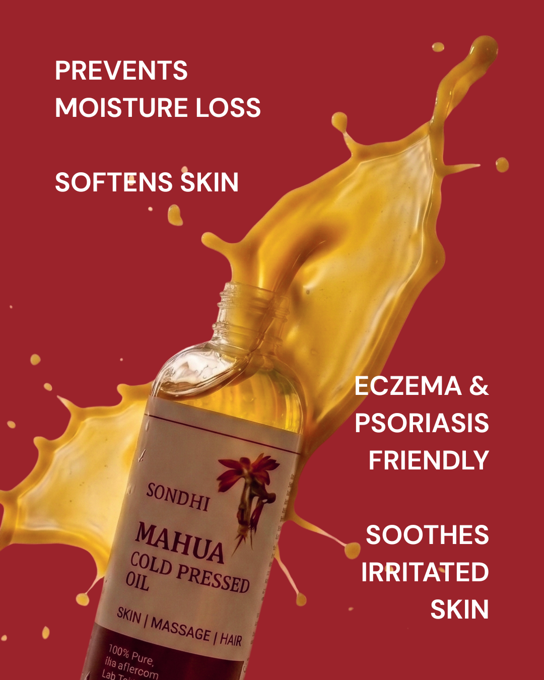 Cold Pressed Mahua Oil - 100% Pure Multipurpose Oil for Dry Skin, Hair & Body Massage | 200 ml